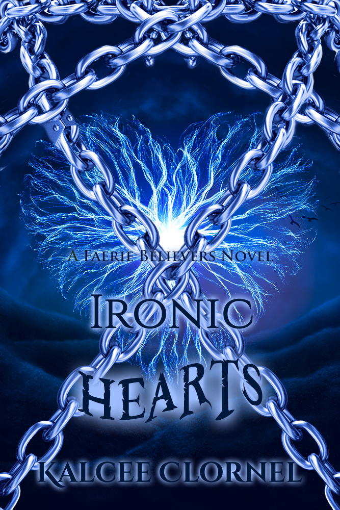 2020 Cover Art for Ironic Hearts, Kalcee Clornel